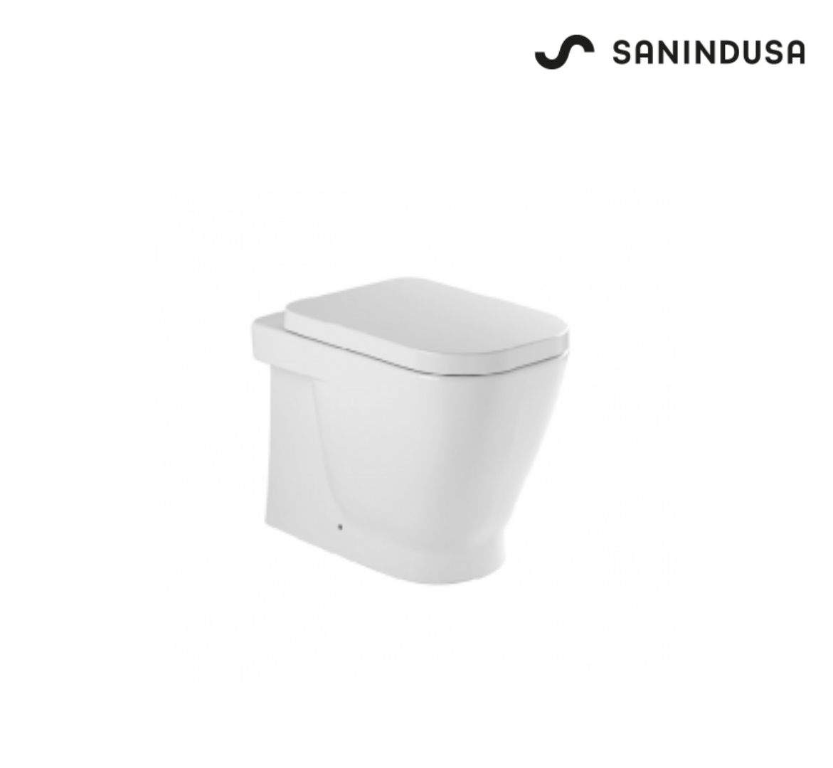 Inodoro de cisterna alta o empotrada Sanindusa Look blanco